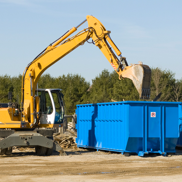 what size residential dumpster rentals are available in Marion